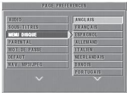 PHILIPS DVD728-001 - Langue du menu du disque - 1