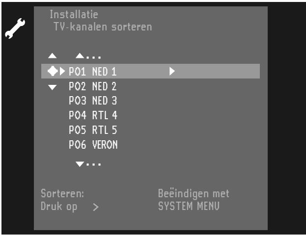 PHILIPS DVDR1000 - Handmatig sorteren/wissen van tv-kanalen - 1
