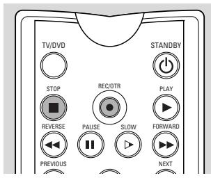 PHILIPS DVDR1000 - Opnemen met automatische uitschakeling (OTR One-Touch-Recording) - 2