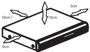 PHILIPS DVDR5570H - Espace de ventilation - 1