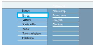 PHILIPS DVDR5570H - Paramètres d'enregistrement par défaut - 3