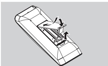 PHILIPS DVP3142 - Étape I : Insertion des piles - 1