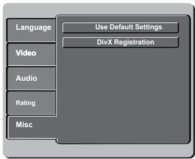 PHILIPS DVP3142 - Utilisation du menu de configuration divers - 1
