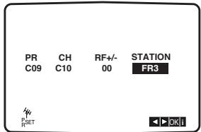 PHILIPS DVP721VR - Au lieu d'utiliser les noms « standard », vous pouvez modifier le nom d'une chaîne TV manuellement. Appuyez sur ▶. - 1