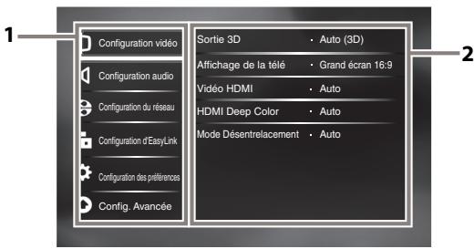 PHILIPS BDP5506 - ■ Menu de configuration - 1