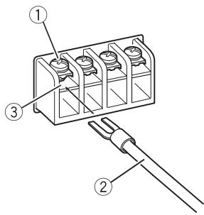 PIONEER GM-A3602 - Anschlieben der Laufsprecherausgangsklemmen - 3
