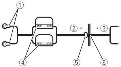 PIONEER GM-A3602 - Positionné le fil de la batterie du compartment du moteur jusqu'à l'intérieur du vehicule. - 1