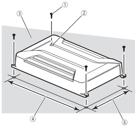 PIONEER GM-A3602 - Example of installation on the floor mat or chassis - 1