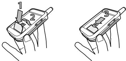 PHILIPS CT 330 - Insérez la carte SIM - 3