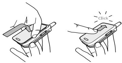 PHILIPS CT 330 - Insérez la carte SIM - 5