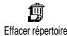 PHILIPS CT 330 - Effacer le contenu du répertoire - 1