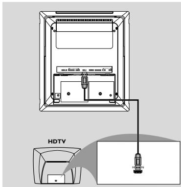 PHILIPS MCD288E - Connexion au téléviseur via la prise HDMI - 1