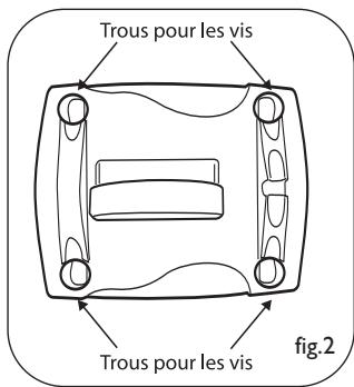 Trous pour les vis Trous pour les vis fig.2