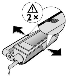 PHILIPS LASERFAX 5125 - Bords sur le couvercle de l'appareil. - 3