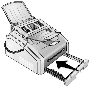 PHILIPS LASERFAX 5125 - Remédier au bourrage papier dans la cassette à papier / l'introduction de papier - 3