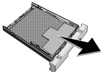 PHILIPS LASERFAX 5125 - Retirez le matériel d'emballage de la cassette de papier - 2