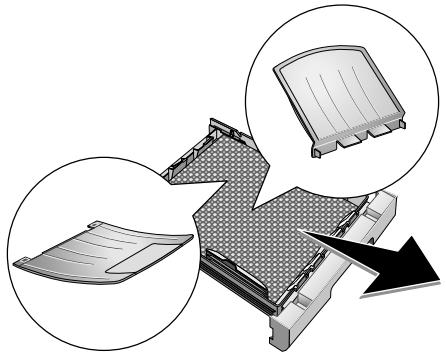 PHILIPS LASERFAX 5125 - Retirez le matériel d'emballage de la cassette de papier - 3