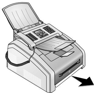PHILIPS LASERFAX 5125 - Remédier au bourrage papier dans la cassette à papier / l'introduction de papier - 2