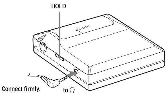 SONY MZ-NE410 - Make connections and unlock the control. - 1