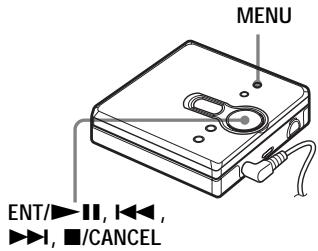 SONY MZ-NE410 - Starting the playback quickly (Quick Mode) - 1
