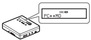 SONY MZ-NE410 - Connecting the Net MD to your computer - 2