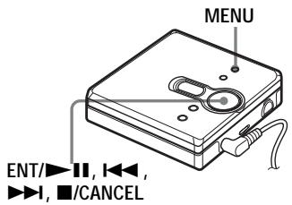 SONY MZ-NE410 - Selecting the play mode - 1