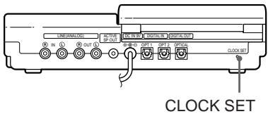 LINEANALOG IN 1 OUT 0 OFF 1 OFF 2 OPT 3 OPT 4 OPT 5 OPT 6 CLOCK SET CLOCK SET