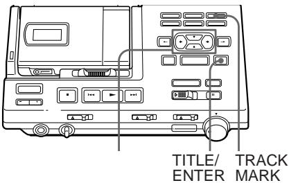 TITLE/ TRACK ENTER MARK