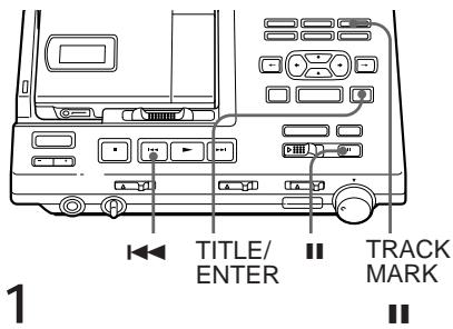 TITLE/ ENTER TRACK MARK