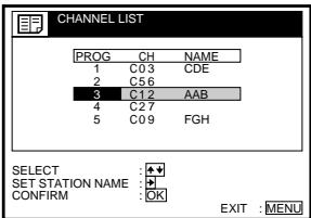SONY SLV-SE70EG - Changing programme positions - 10
