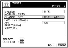 SONY SLV-SE70EG - Presetting channels - 14