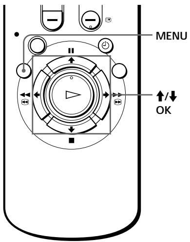 SONY SLV-SE70EG - Selecting a language - 1