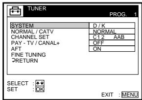 SONY SLV-SE70EG - Presetting channels - 6