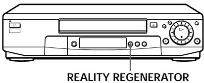 SONY SLV-SE70EG - About the Reality Regenerator (RR) function (SLV-SE50EG only) - 1