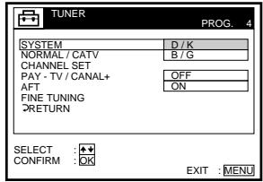SONY SLV-SE70EG - Preseting channels (continued) - 3