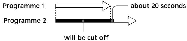 SONY SLV-SE70EG - When the timer settings overlap - 1