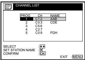 SONY SLV-SE70EG - Changing programme positions - 8