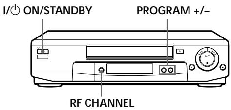 SONY SLV-SE70EG - Tuning your TV to the VCR - 1