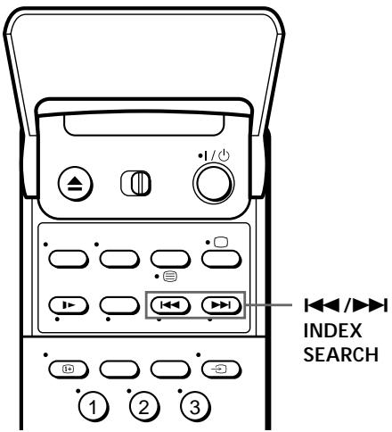 SONY SLV-SE70EG - Searching using the index function - 1