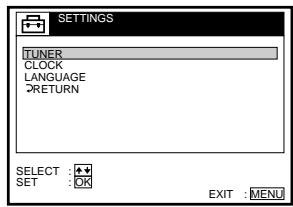 SONY SLV-SE70EG - Setting the clock manually - 4