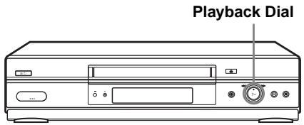 SONY SLV-SE740G - Using Playback Dial on the VCR - 1
