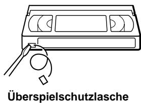 SONY SLV-SF900D - So schützen Sie eine Aufnahme vor versehentlichem Überspielen - 1