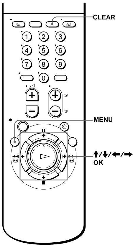 SONY SLV-SF900D - Löschen unerwünschter Programmpositionen - 1