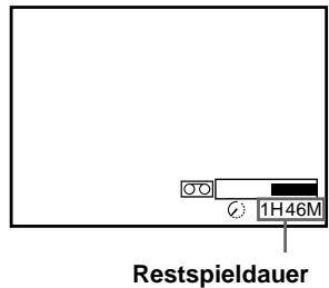 SONY SLV-SF900D - So lassen Sie die restliche Bandlänge anzeigen - 2