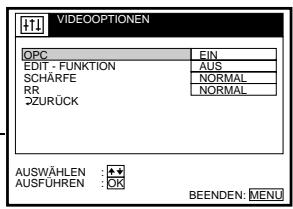 SONY SLV-SF900D - Menüdiagramm - 2