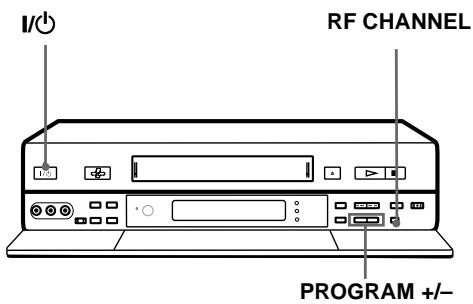 SONY SLV-SF900D - Schritt 4 :Einstellen des Fernsehgeräts auf den Videorecorder - 1