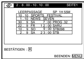 SONY SLV-SF900D - Überprüfen des Inhalts auf einem Videoband (Seite 80) - 2