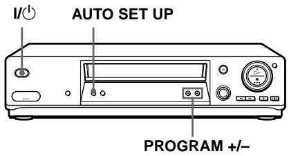 I/○ AUTO SET UP PROGRAM +/-