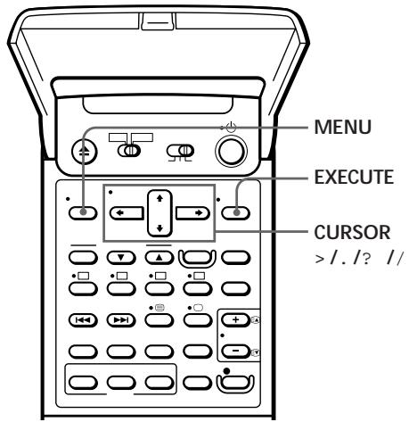 SONY SLV-T2000MN - Manual setup -- Changing programme positions - 1
