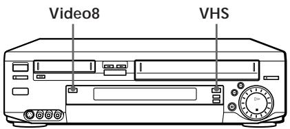 SONY SLV-T2000MN - Using the 8 mm deck and VHS deck at the same time - 1